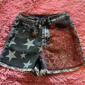 Crazy Train Bandana Shorts